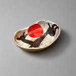 Red Dot Dish - Deer with Kintsugi • Feb25