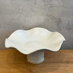 Pedestal Bowl #02 - "Wave" - Large • Jan25