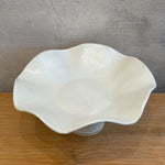 Pedestal Bowl #02 - "Wave" - Large • Jan25