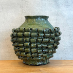 "Loop de Loop" Vase in Olive Green - Large