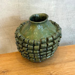 "Loop de Loop" Vase in Olive Green - Large