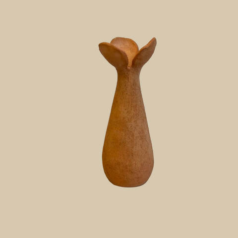 "Flower In Brown" Sculpture - Medium