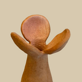 "Flower In Brown" Sculpture - Medium