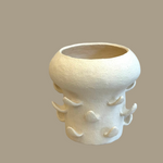 "Artichoke in White" Vase - Medium
