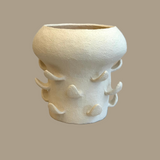 "Artichoke in White" Vase - Medium