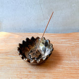 Incense Holder - Flower - Gold Gloss