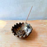Incense Holder - Flower - Gold Gloss