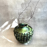 "Loop de Loop" Vase in Olive Green - Large