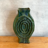 Vase - Medallion / Scroll - Green Wash - XL