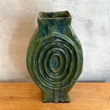 Vase - Medallion / Scroll - Green Wash - XL