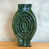 Vase - Medallion / Scroll - Green Wash - XL