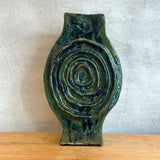Vase - Medallion / Scroll - Green Wash - XL