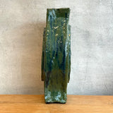 Vase - Medallion / Scroll - Green Wash - XL