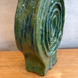 Vase - Medallion / Scroll - Green Wash - XL