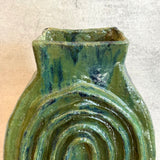 Vase - Medallion / Scroll - Green Wash - XL