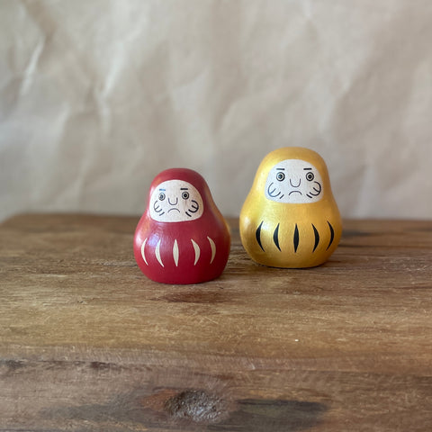 Japanese Carved Wooden "Daruma" - Limited Edition