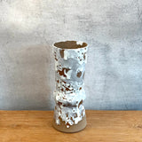 Cylinder Vase - White Drip - Tall