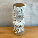 Cylinder Vase - White Drip - Tall
