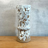 Cylinder Vase - White Drip - Tall