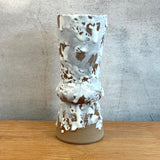 Cylinder Vase - White Drip - Tall