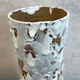 Cylinder Vase - White Drip - Tall