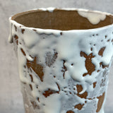 Cylinder Vase - White Drip - Tall