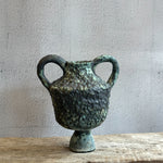 Vase - Urn-Shaped - Green Speckle - Medium #01 • Feb25