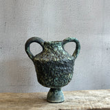 Vase - Urn-Shaped - Green Speckle - Medium #01 • Feb25