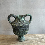 Vase - Urn-Shaped - Green Speckle - Medium #01 • Feb25