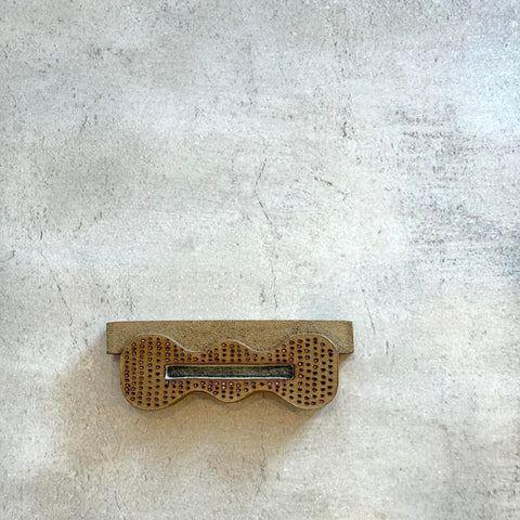 "Torque" - Wall Sculpture / Vase - Light Brown