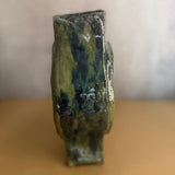 Vase - Medallion / Scroll - Green Wash - Medium