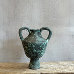 Vase - Urn-Shaped - Green Speckle - Medium #02 • Feb25