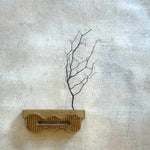 "Torque" - Wall Sculpture / Vase - Light Brown