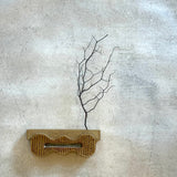 "Torque" - Wall Sculpture / Vase - Light Brown