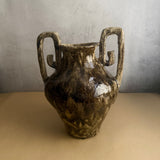 Vase - Urn-Shaped, Handled - Toffee Wash - Large