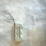 "Torque" - Wall Sculpture / Vase - White