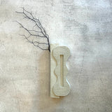 "Torque" - Wall Sculpture / Vase - White