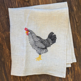Linen Napkins - Embroidered - Australian Fauna