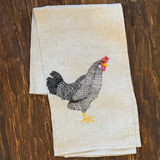 Linen Napkins - Embroidered - Australian Fauna