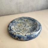 "Dimple" Platter in "Blue Ocean" Speckle - Large