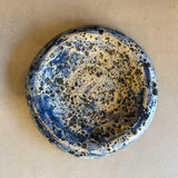 "Dimple" Platter in "Blue Ocean" Speckle - Large