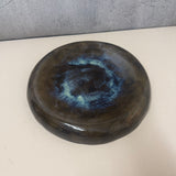 "Dimple" Platter in Brown Splash - Large