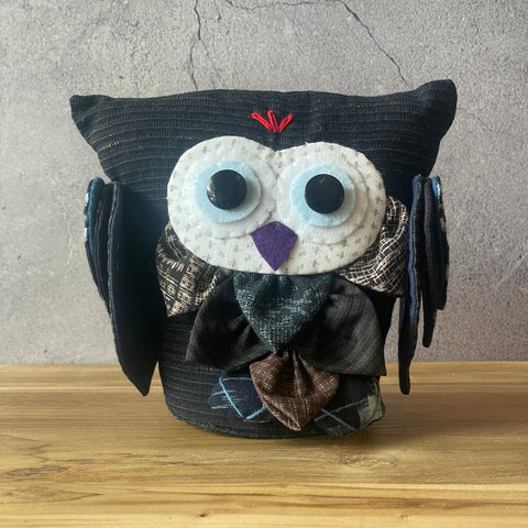 Japanese Owl Figure - Hand Stitched