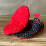 Japanese Pot Holders (pair) - Chicken Shaped - Hand Stitched