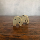 Arched Totem - White + Spots - XS