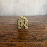 Arched Totem - White + Stripes - XS