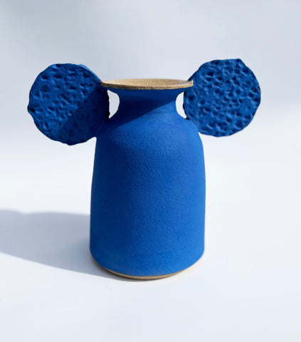 Rina Bernabei - Double Circle Vase - "Blue Horizons" - 2023