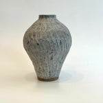 Amphora Vase #04 - Carved - White - Medium