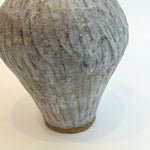 Amphora Vase #04 - Carved - White - Medium