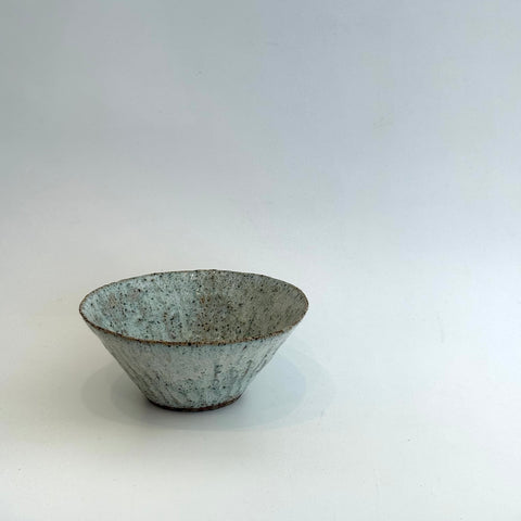 Breakfast Bowl #05 - Carved - Grey / Green